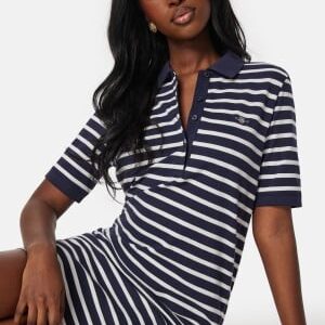 GANT Striped Shield Pique Dress Blue XS