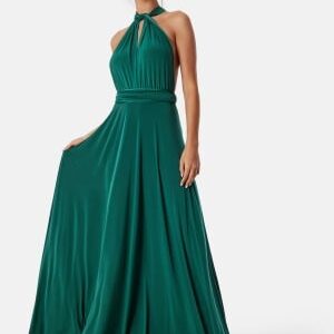 Goddiva Multi Tie Maxi Dress Green XS (UK8)