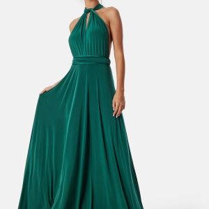 Goddiva Multi Tie Maxi Dress Green S (UK10)