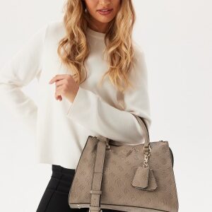 Guess Cresidia Society Satchel Dark Taupe Onesize