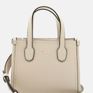 Guess Silvana 2 Compartment Mini Tote TAU Taupe One size