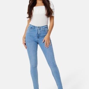 Happy Holly Amy Push Up Jeans Light blue 36R