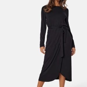 Happy Holly Soft Tie Dress Black 32/34