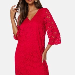 Happy Holly Belinda lace dress Red 36/38