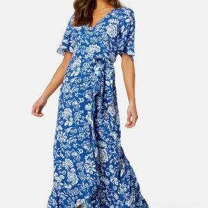 Happy Holly Ellinor long dress Blue / Patterned 32/34