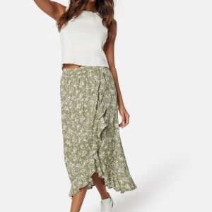 Happy Holly Emma skirt Khaki green / Patterned 52/54