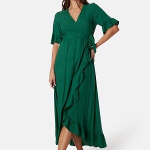 Happy Holly Emmie Viscose Maxi Dress Emerald green 32/34