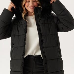 Happy Holly Hooded Padded Jacket Black 36/38