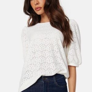 Happy Holly Broderie Anglaise Top Offwhite 32/34