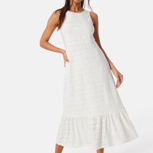 Happy Holly Broderie Anglaise Dress Offwhite 40/42