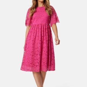 Happy Holly Mandie lace dress Cerise 34