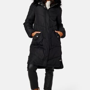 Happy Holly Nilla Long Padded Jacket Black 36/38