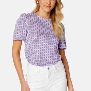 Happy Holly Noella top Purple / Floral 36/38