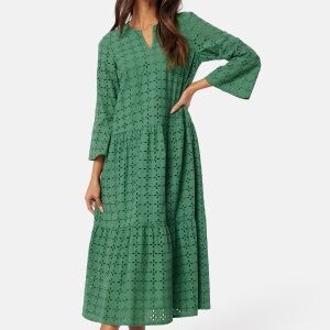 Happy Holly Noralie Broderie Anglaise Dress Green 32/34