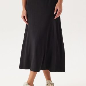 Happy Holly  Soft Midi Skirt Black 48/50