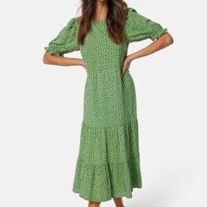 Happy Holly Tris Viscose Midi Dress Care Green/Patterned 52/54