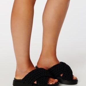 INUIKII Slipper Woven 201 Black 41