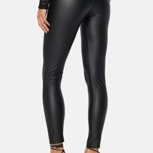 John Zack Faux Leather PU Legging Black S (UK10)