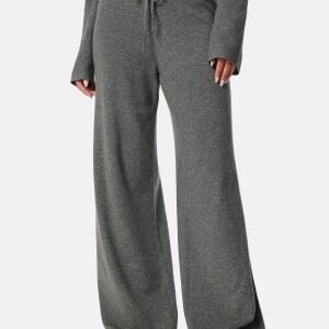 Josefin Lavold X Bubbleroom Josefin Knitted Pants Grey melange XL