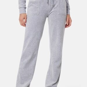 Juicy Couture Del Ray Classic Velour Pant Silver Marl M