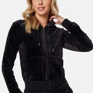 Juicy Couture Robertson Classic Velour Hoodie Black XXS