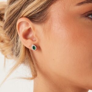 LILY AND ROSE Bianca Earrings - Emerald Emerald Onesize