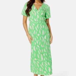 Object Collectors Item Ema Elise Long Wrap Dress Spring Bouquet AOP:S 36