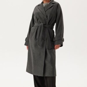 Object Collectors Item Keily L/S Coat Dark Grey Melange 38