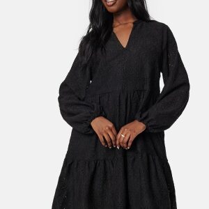 Object Collectors Item Objfeodora gia L/S dress Black M