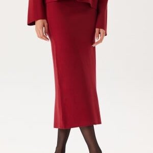 Object Collectors Item Objreynard Hw Knit Skirt Noos Red Dahlia Detail:Col S