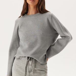 Object Collectors Item Objreynard Square Sleeve O-nec Light Grey Melange Detail:col S