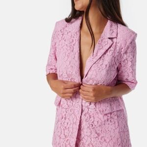 Object Collectors Item Objritta Lo Long Ss Blazer Pink Frosting 36