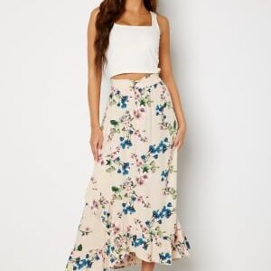 Object Collectors Item Paree HW Maxi Skirt Sandshell AOP: Flowe 38