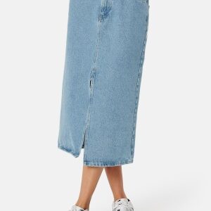 ONLY Bianca Midi Skirt Denim Light Blue Denim XS