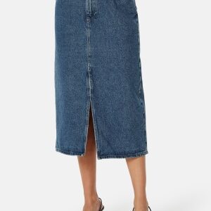 ONLY Bianca Midi Skirt Denim Medium Blue Denim XS