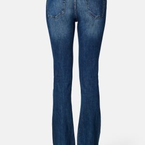 ONLY Blush Mid Flared Denim Dark Blue Denim XS/32