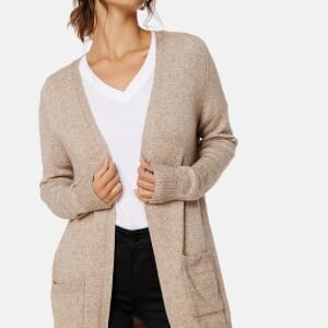 ONLY Lesly L/S Open Cardigan Beige Detail:W. Mela L