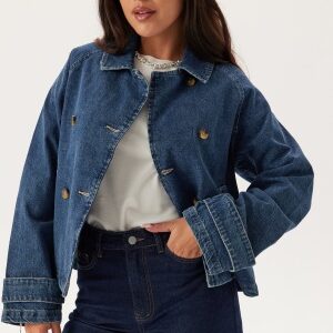 ONLY Onlapril Short Dnm Trench Medium Blue Denim XS