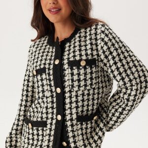 ONLY Onlflorance Boucle Jacket  Black Checks:birch XS