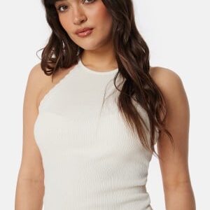 ONLY Onlgemma Scallop Hltneck Top Cloud Dancer S