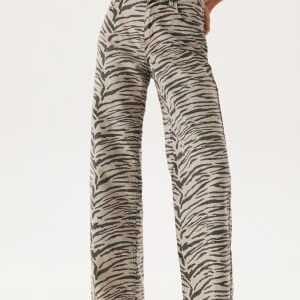 ONLY Onlhope Hw Zebra Wide Dnm Light Grey Denim Print:zebra 27/32