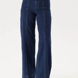 ONLY Onlmadison Blush Hw Wide Belt  Dark Blue Denim XS/32