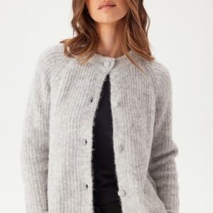 ONLY Onlmaggie Life Ls O-neck Cardi Light Grey Melange S