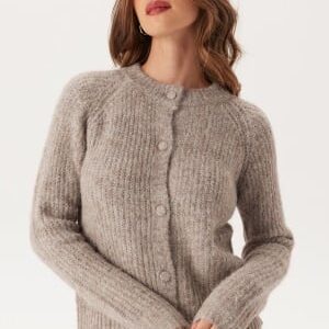 ONLY Onlmaggie Life Ls O-neck Cardi Malt Ball/Melange L