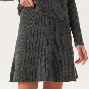 ONLY Onlmonica Hw Mini Skirt Knt Dark Grey Melange M