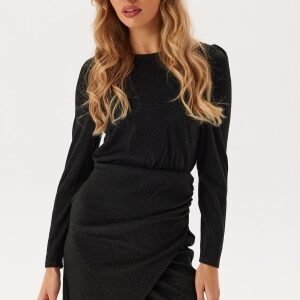 ONLY Onlrich L/S GLITTER DRESS Glit Black Detail:black Glitter XL