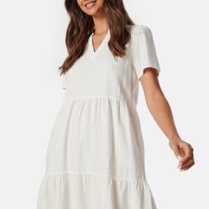 ONLY Onltiri-Caro V-Nec Lin Dress Cloud Dancer S