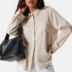 ONLY Tokyo Linen Blend Shirt Moonbeam M