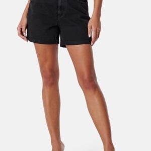 ONLY Onlvega HW Mom Dnm Shorts Black Denim L