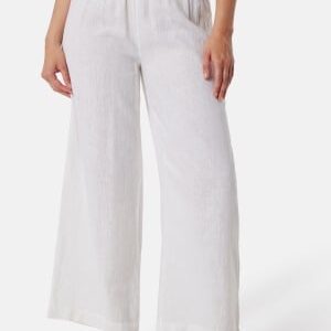 ONLY Onltokyo  Linen Blend Pant Bright White S/30